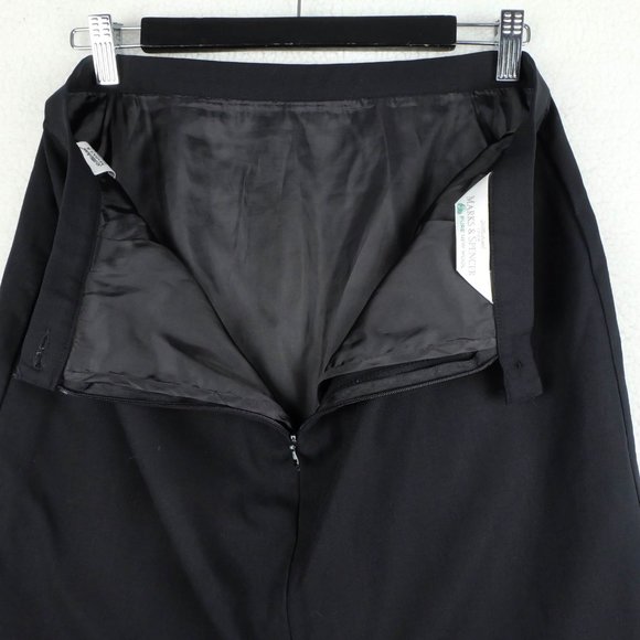 Vintage Black Wool Skirt - Picture 6 of 9